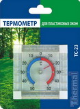 ТС-23: термометр стрелочный квадратный для пластиковых и деревянных окон
